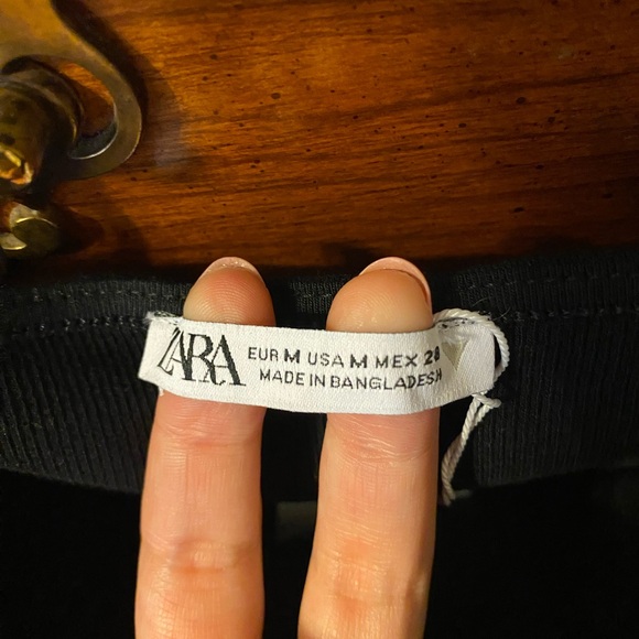 Zara black tube mini dress - NEW WITH TAGS - Picture 2 of 6